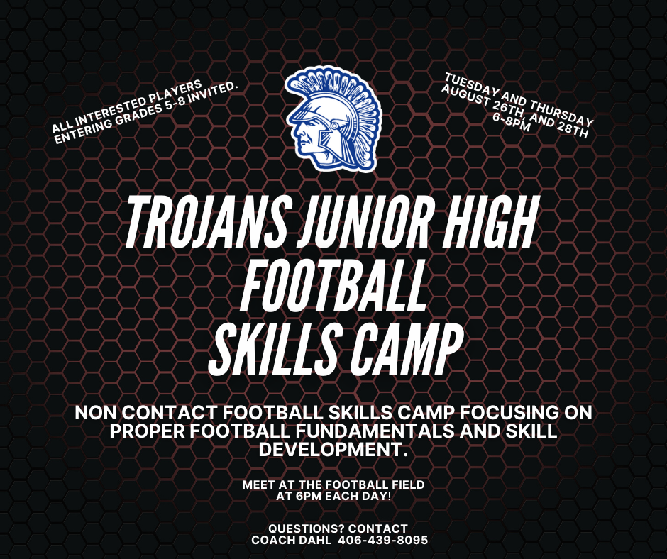 JH football skills camp flyer